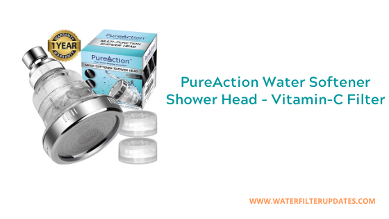 PureAction Water Softener Shower Head - Vitamin-C Filter